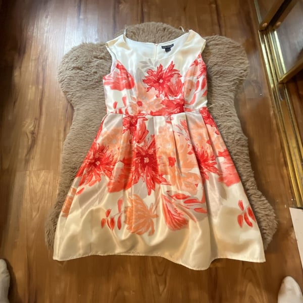 Jessica Howard Floral Sleeveless Fit and Flare Dress