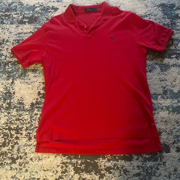 Polo Ralph Lauren Men's Red Short Sleeve Polo Shirt Size L