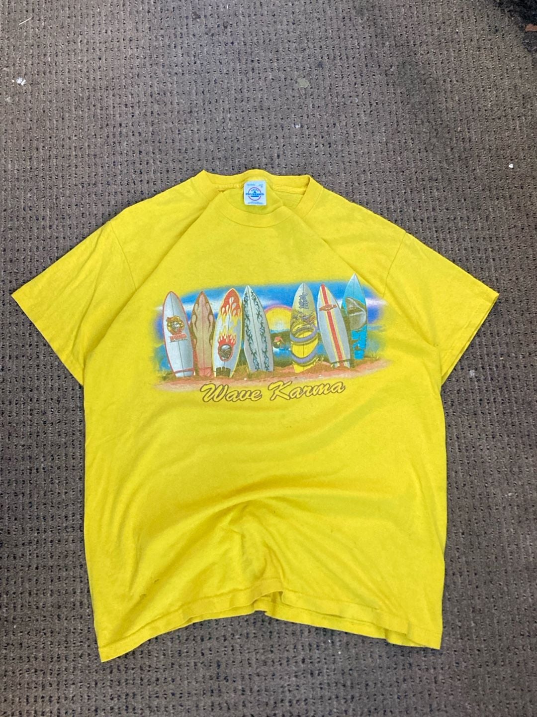 Vintage Delta Pro Weight Wave Karma Surfboard Graphic T-Shirt 1