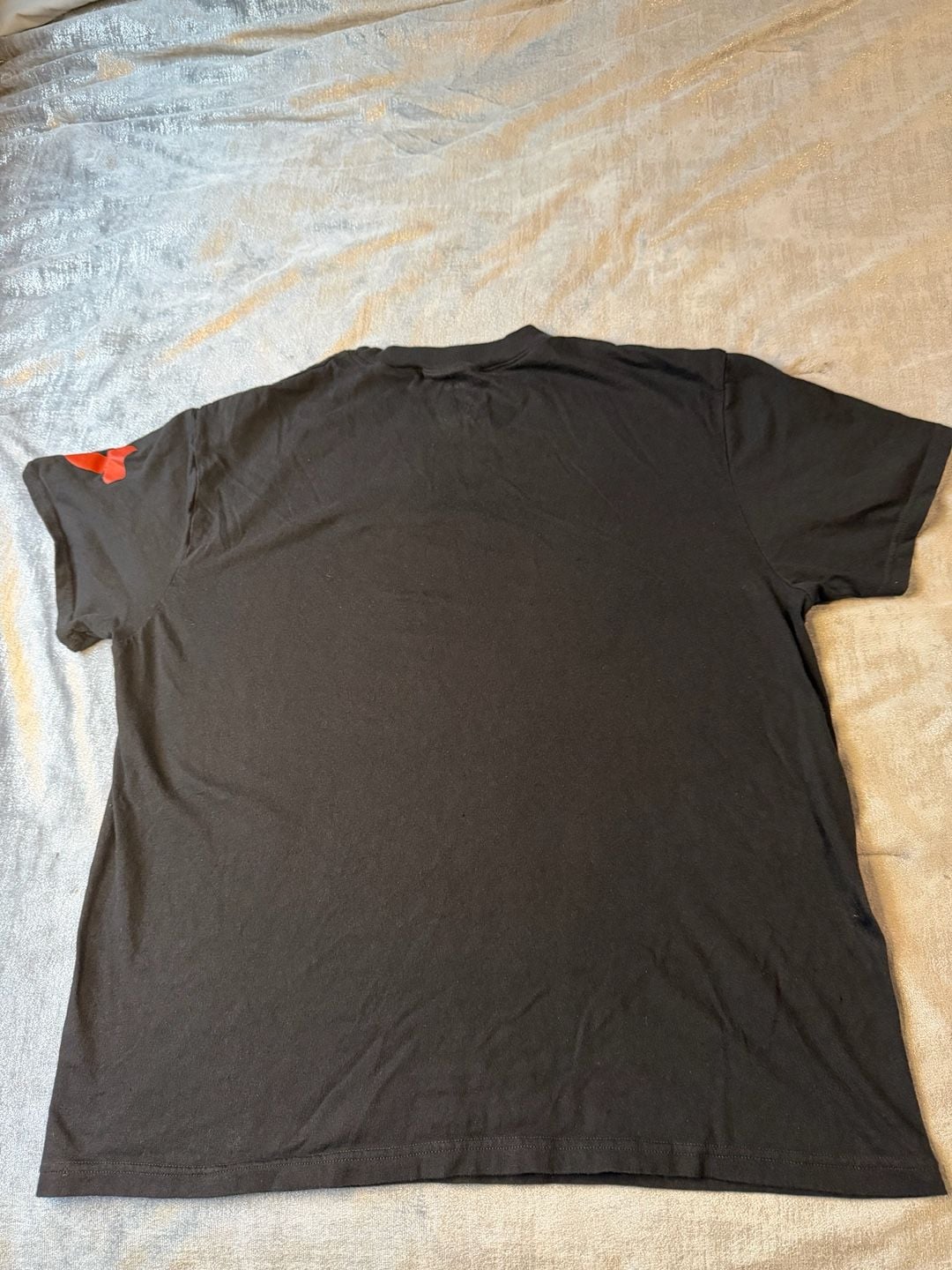 True Religion Brand jeans Black T-Shirt with Red Logo 6