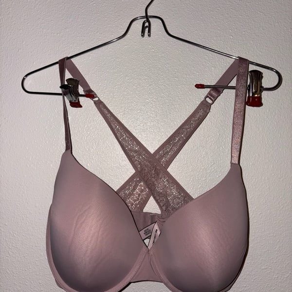 Victoria's Secret Uplift Semi Demi Bra with Lace Crisscross Back Detail