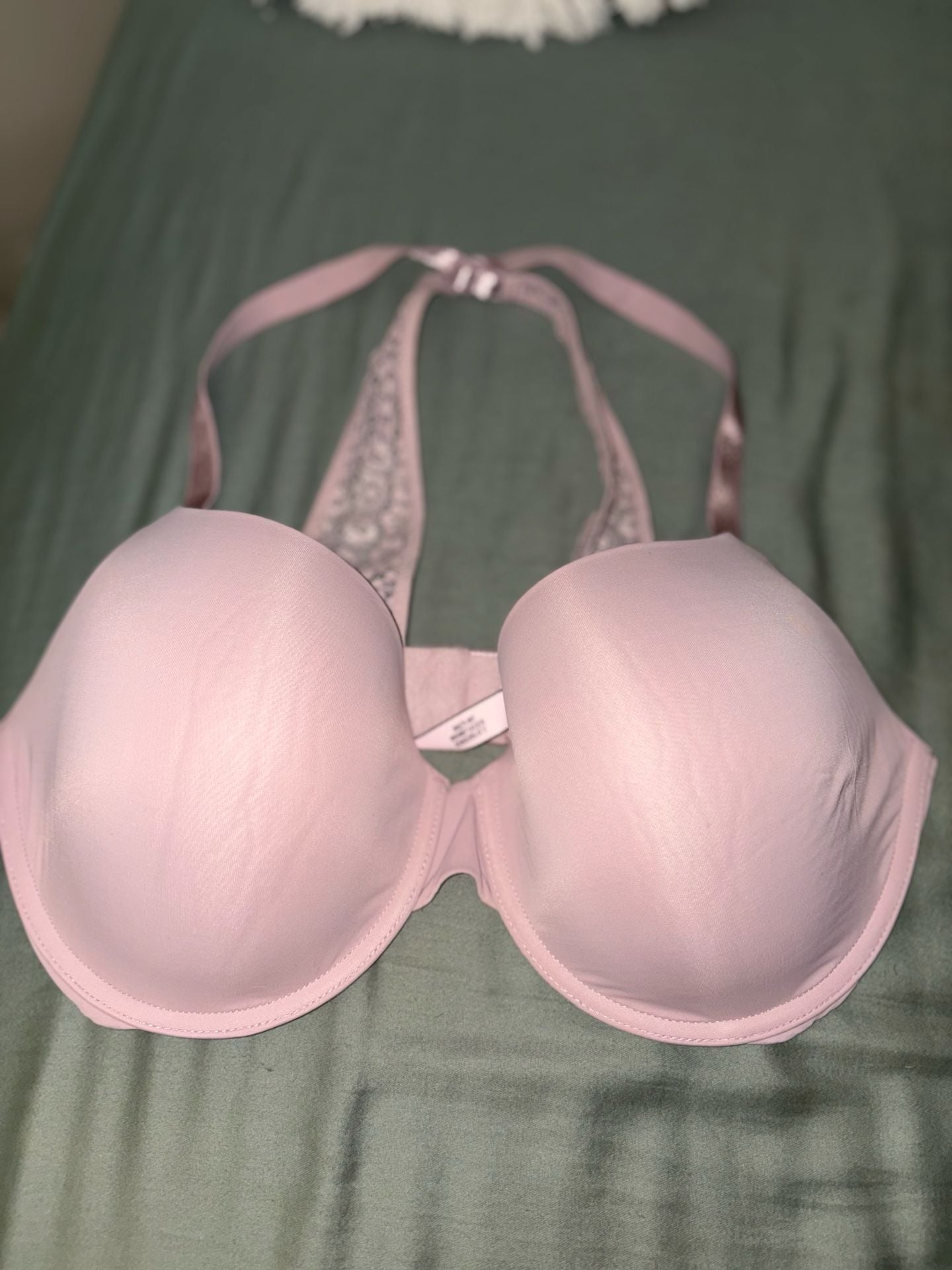 Victoria's Secret Uplift Semi Demi Bra with Lace Crisscross Back Detail 11