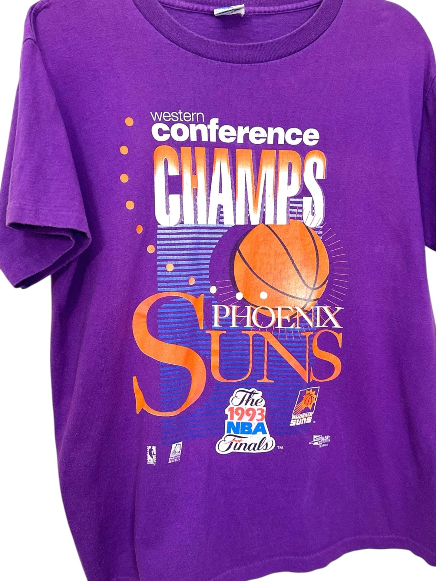 Vintage 1993 Phoenix Suns Western Conference Champions NBA Finals T-Shirt 3