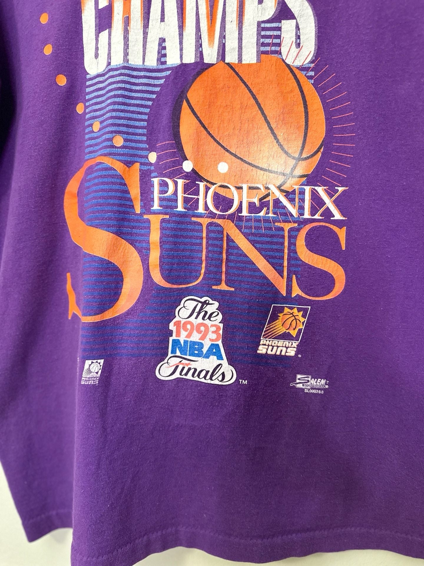 Vintage 1993 Phoenix Suns Western Conference Champions NBA Finals T-Shirt 8