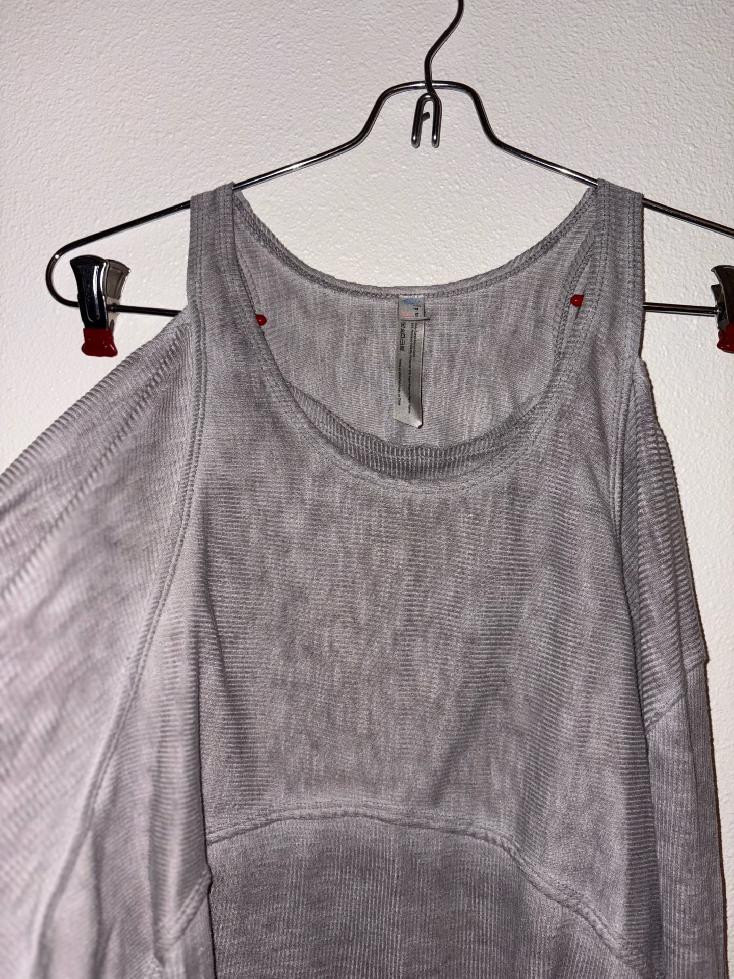 Free People Long Sleeve Cold Shoulder Ribbed Knit Top 3