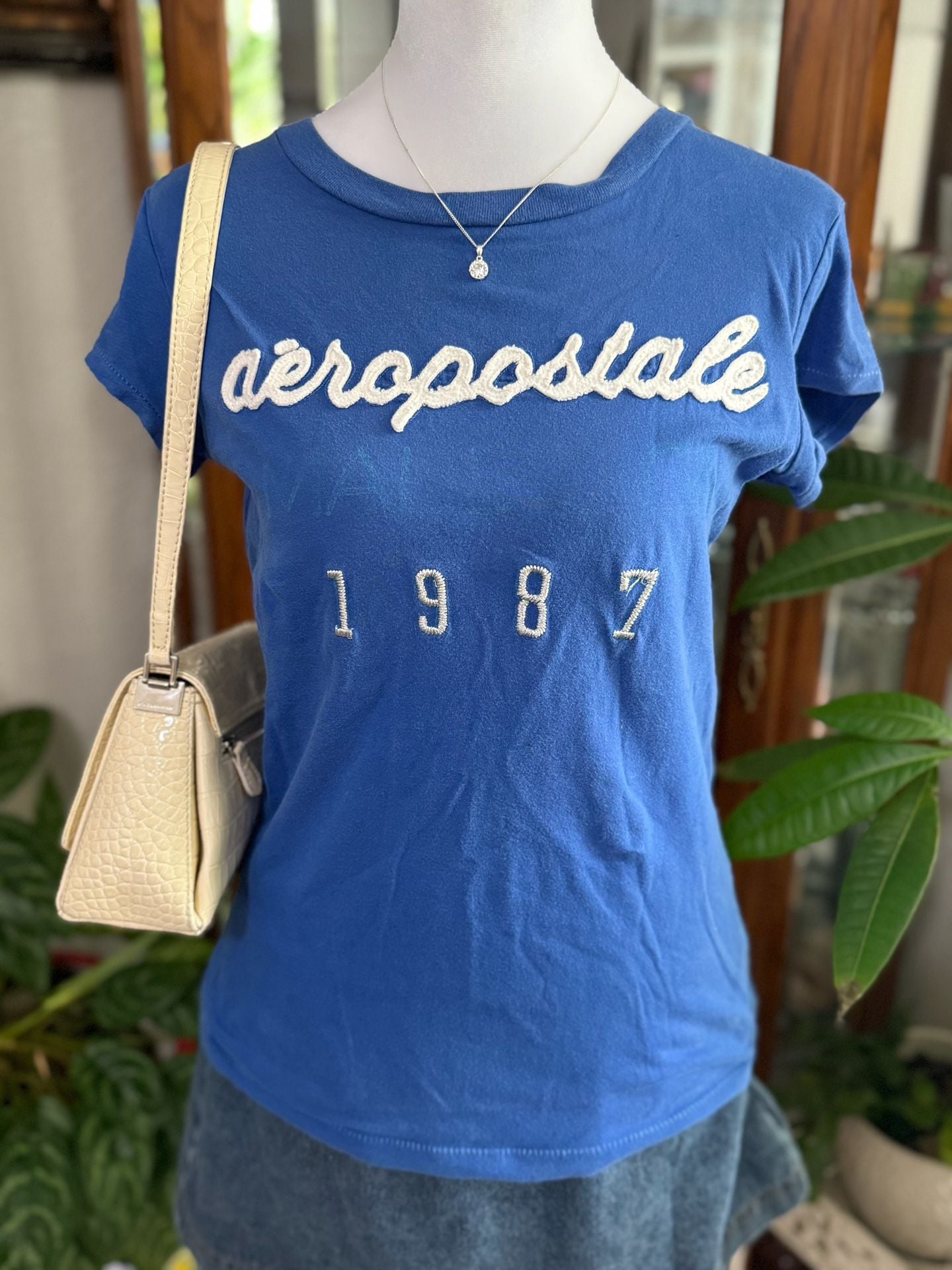 y2k Aeropostale Blue Graphic T-Shirt 2