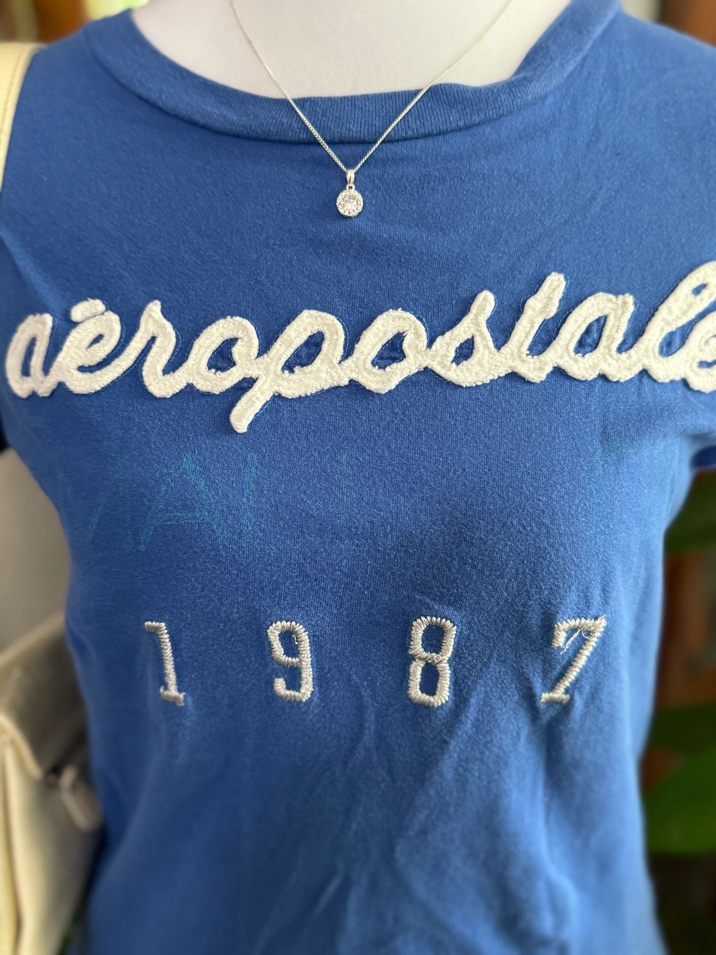 y2k Aeropostale Blue Graphic T-Shirt 3