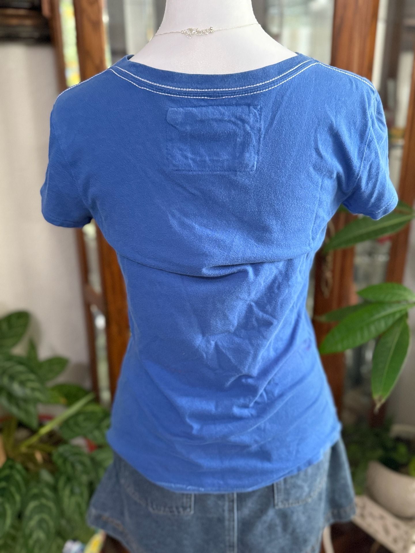 y2k Aeropostale Blue Graphic T-Shirt 5