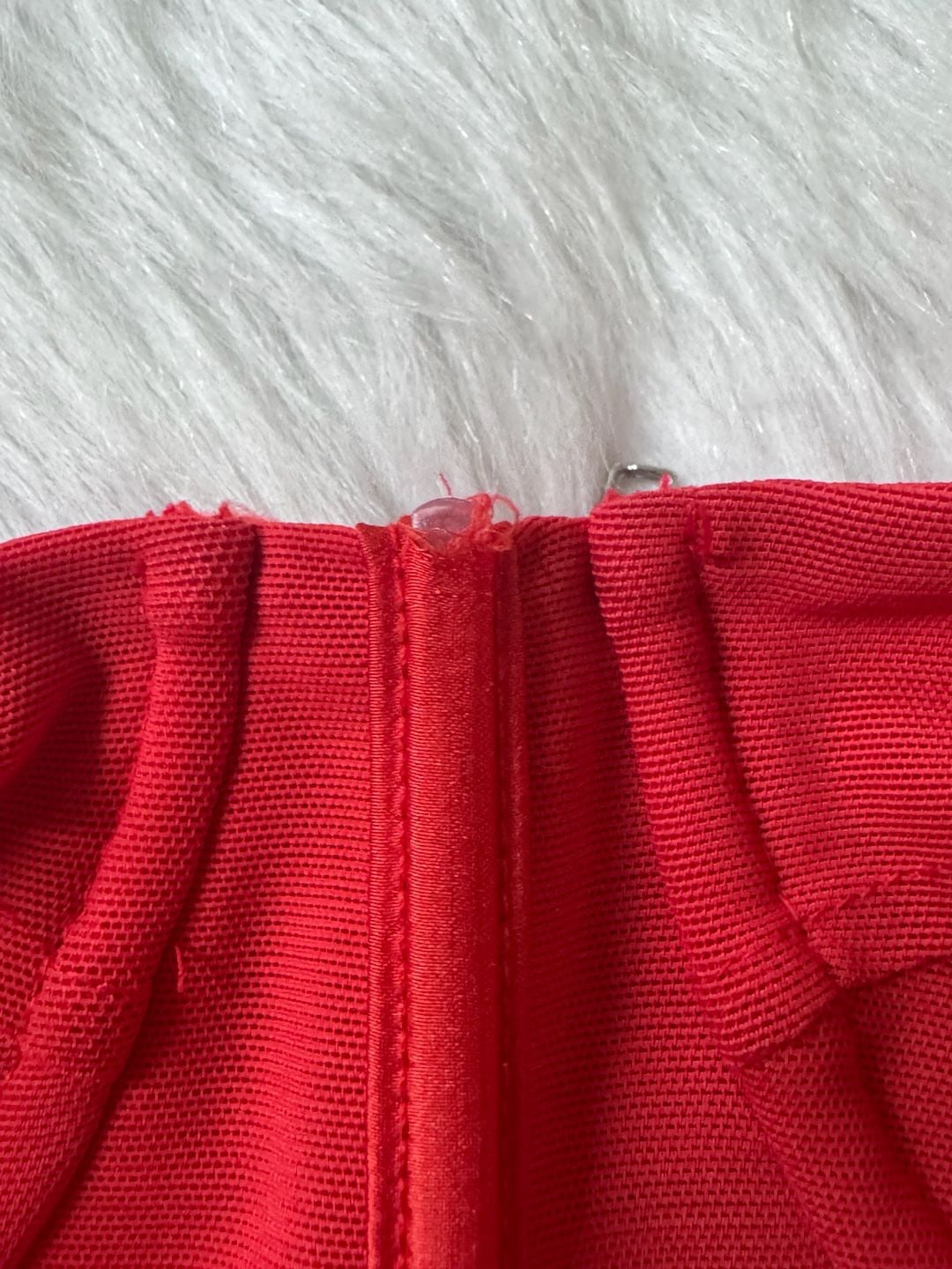 Edikted Teagen Mesh Corset Top in Red 8