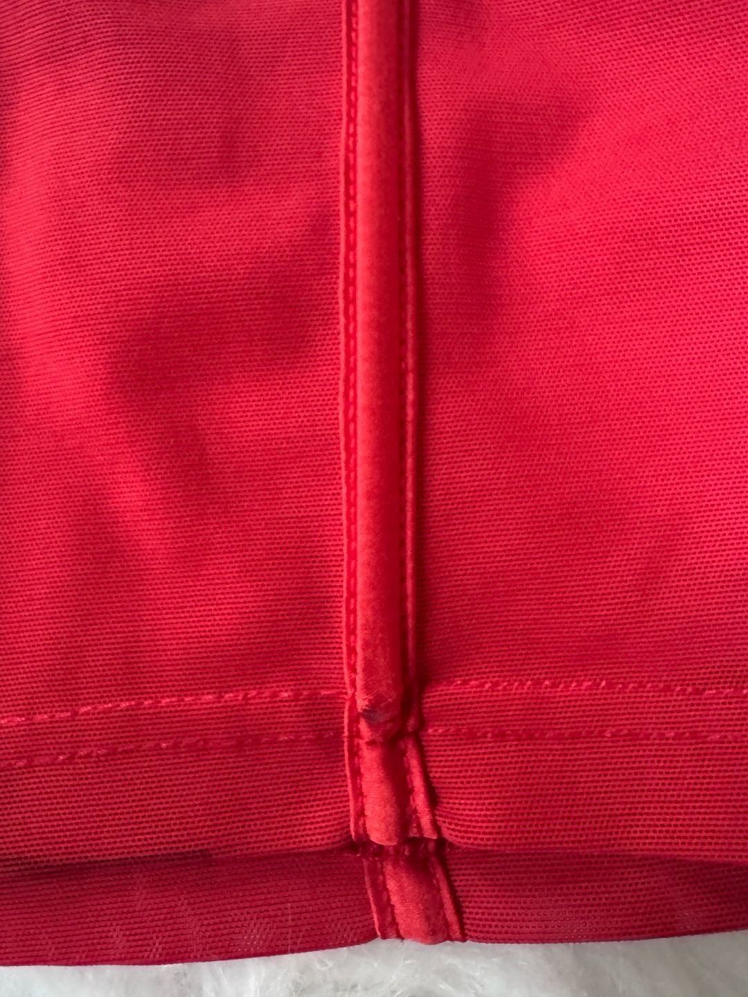 Edikted Teagen Mesh Corset Top in Red 9