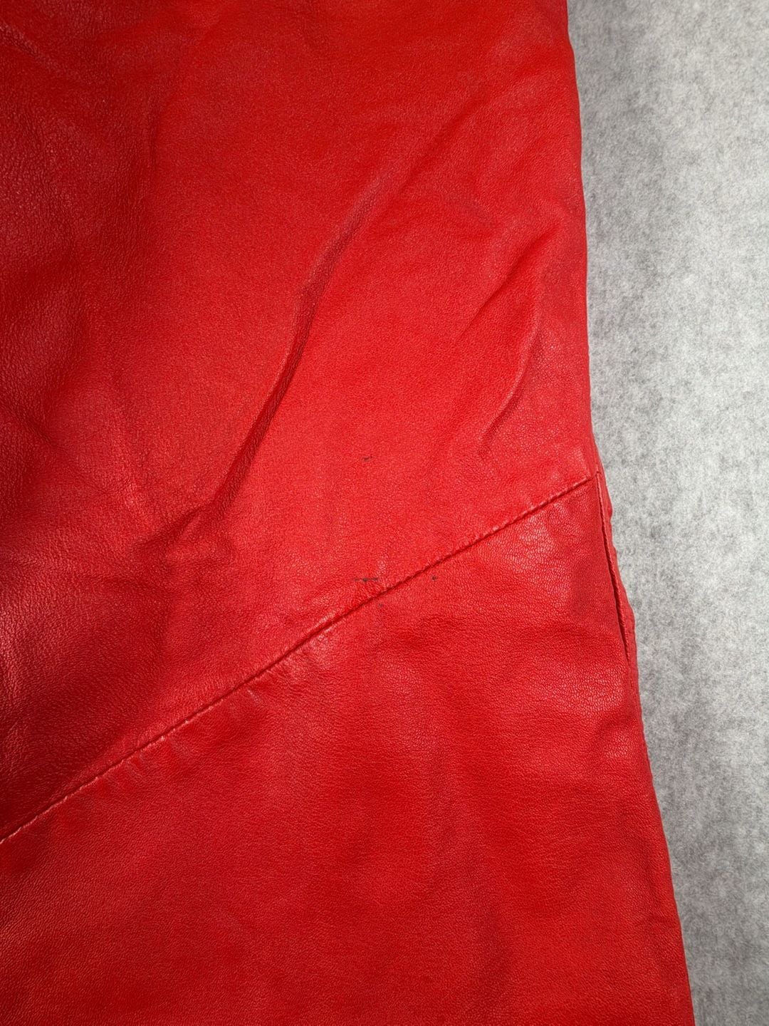 Vintage Wilson's House of Leather High-Waisted Red Leather Pants 11