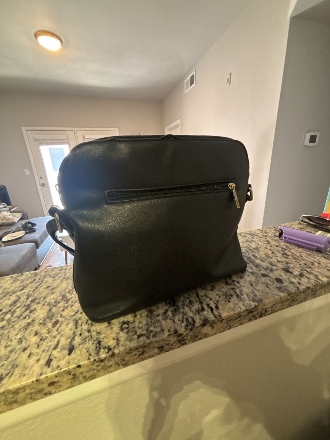 Lovevook Black Snakeskin Embossed Faux Leather Crossbody Bag 4