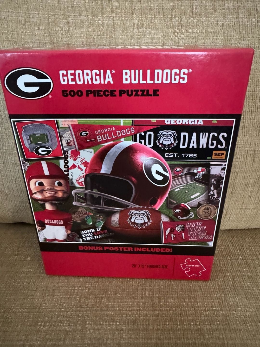 YouTheFan NCAA Georgia Bulldogs 500-Piece Retro Series Jigsaw Puzzle 1