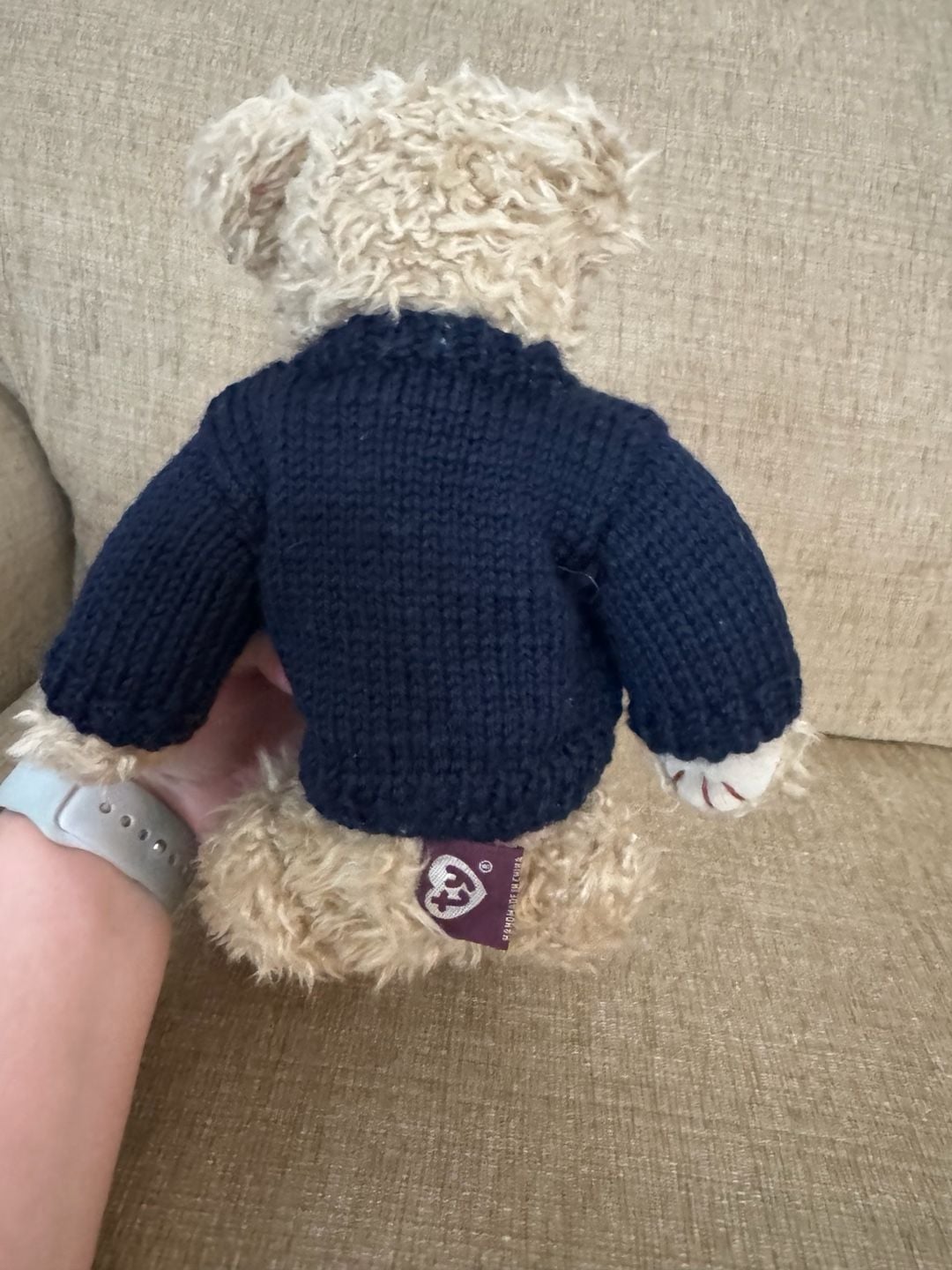 Ty Attic Treasures Grant Teddy Bear in American Flag Sweater 2