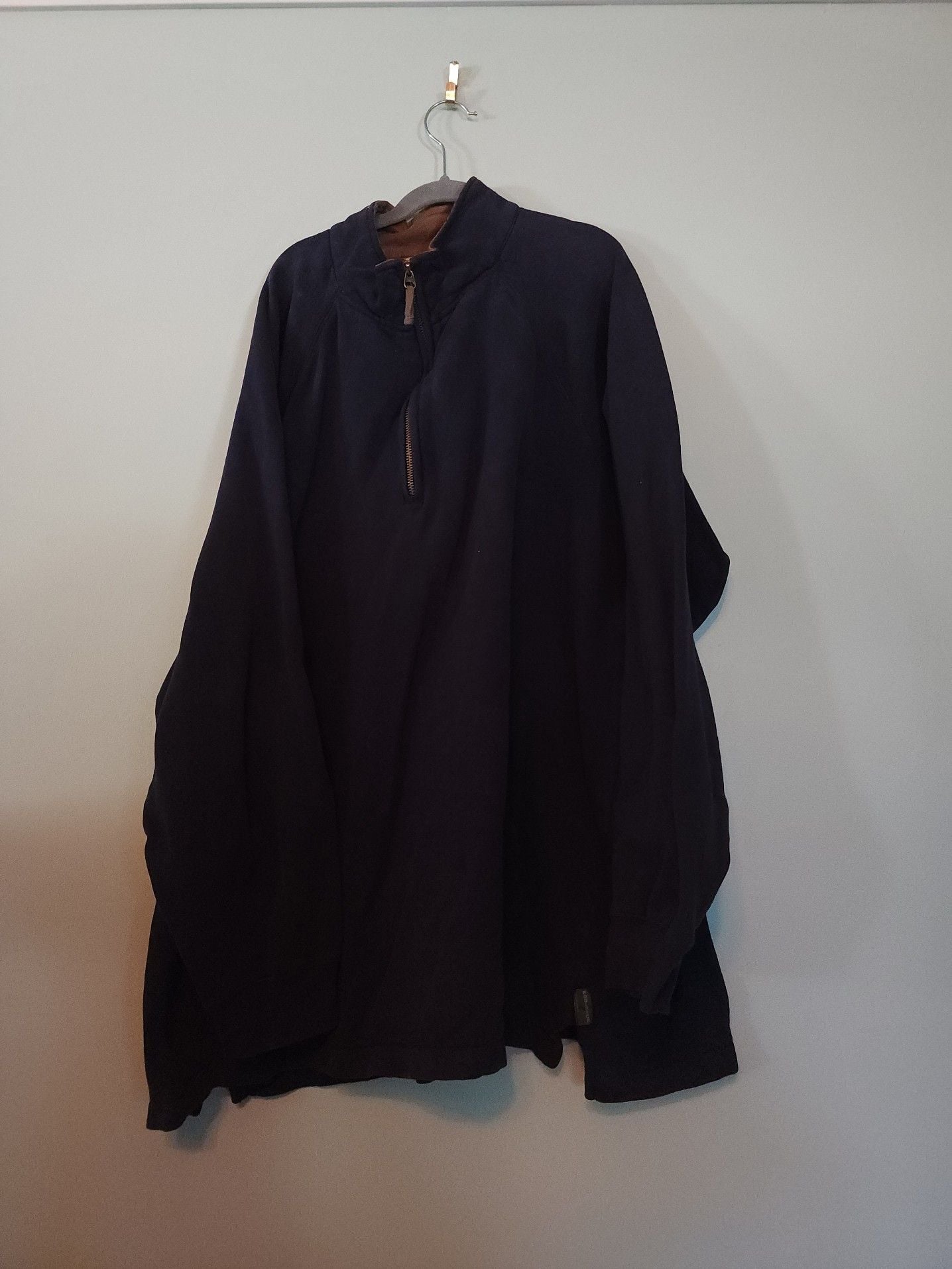 Fallback Outdoorstyle Woolrich Men's Navy Quarter-Zip Pullover 1
