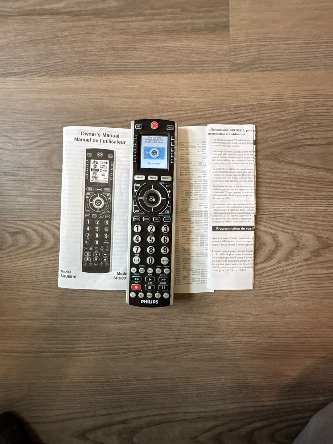 Philips Prestigo SRU8010 LCD Screen Universal Remote Control Works 1