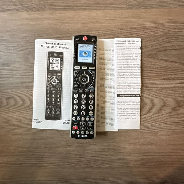 Philips Prestigo SRU8010 LCD Screen Universal Remote Control Works