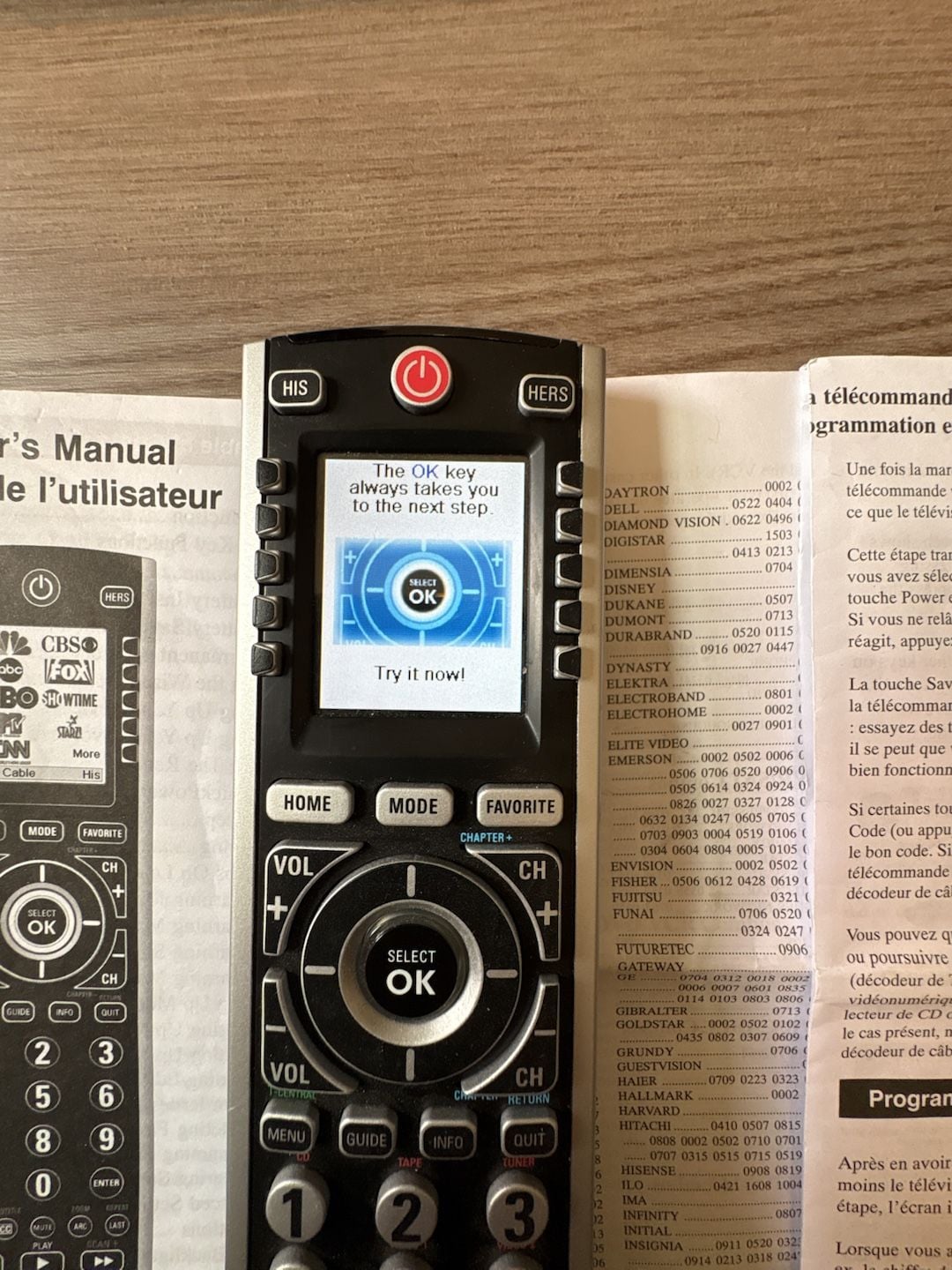 Philips Prestigo SRU8010 LCD Screen Universal Remote Control Works 2
