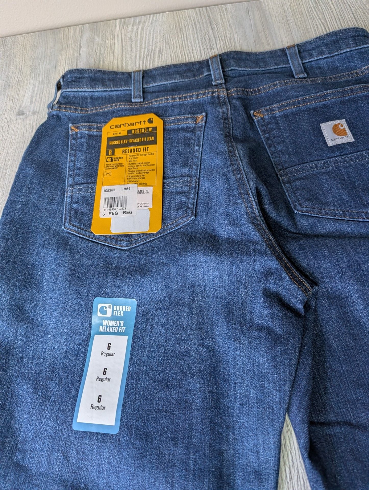 Carhartt Women's Rugged Flex Relaxed Fit Straight Leg Jeans 7