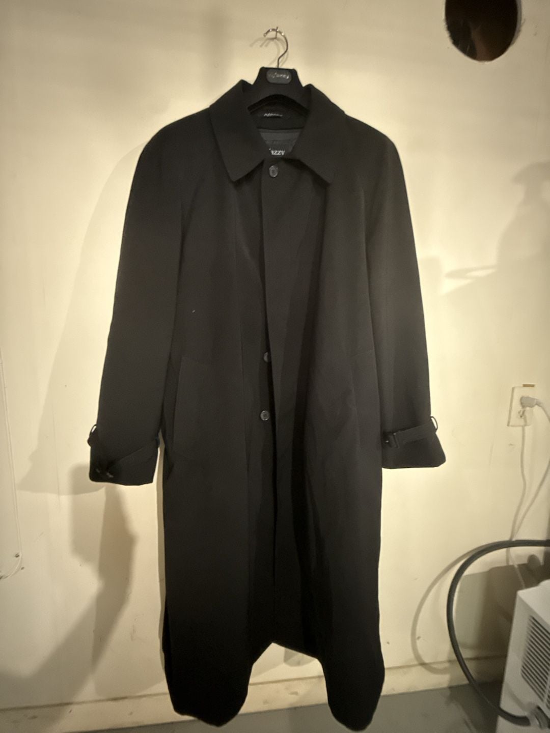 Afazzy New York Black Single-Breasted Overcoat 2