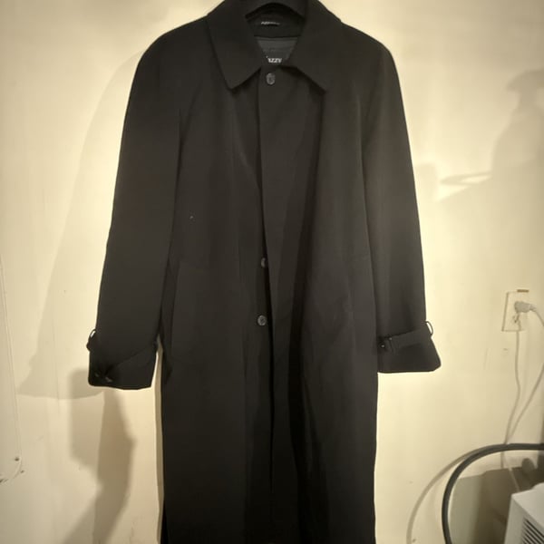 Afazzy New York Black Single-Breasted Overcoat