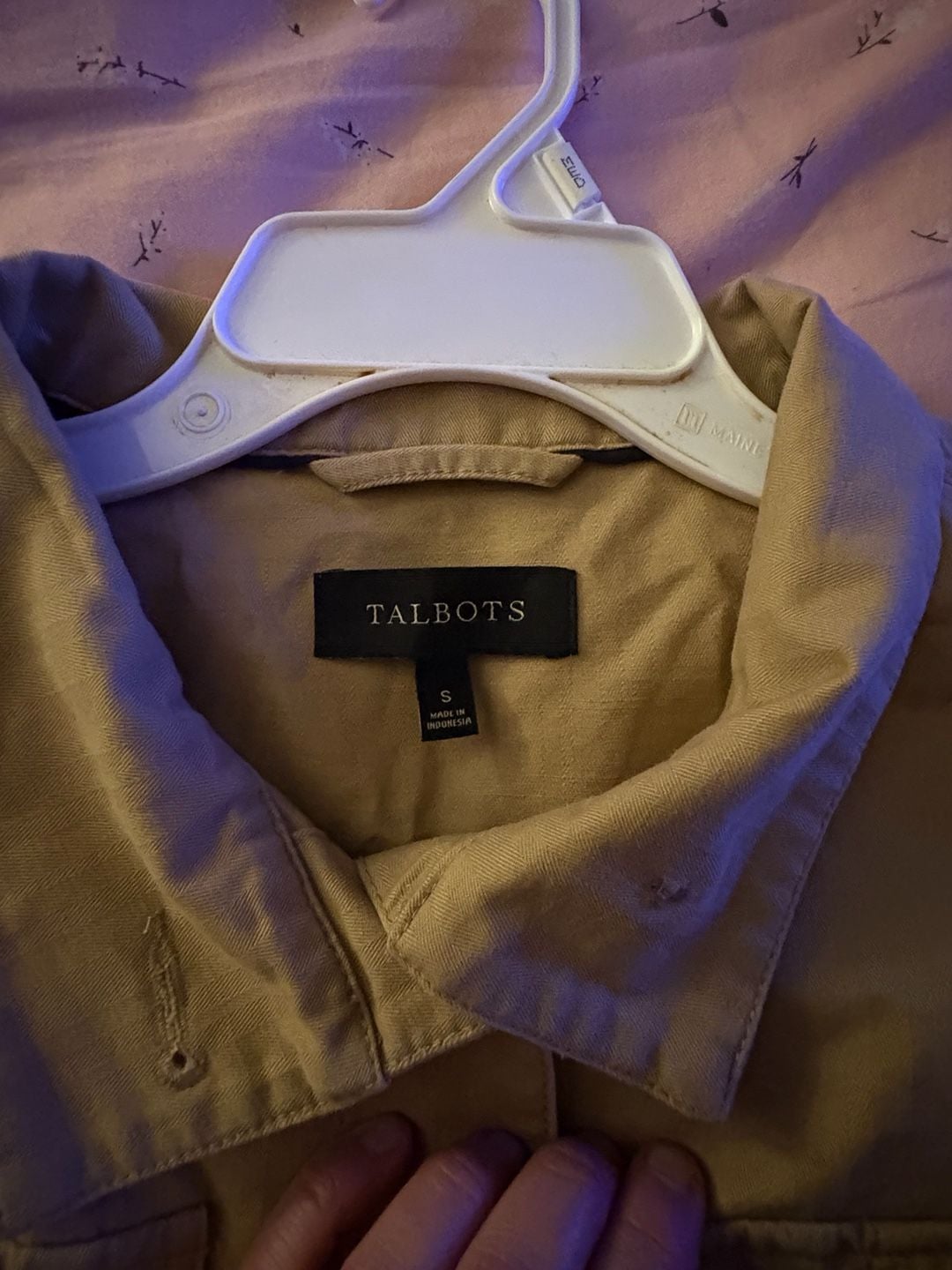 Talbots Women's Khaki Twill Utility Safari Jacket 5