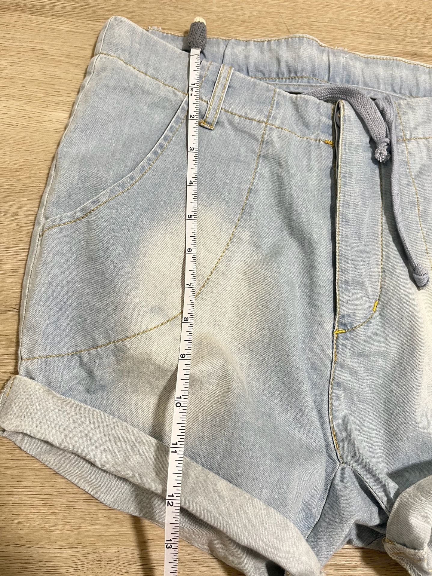 One Teaspoon Cry Tough Denim Shorts in Classic Chambray 5