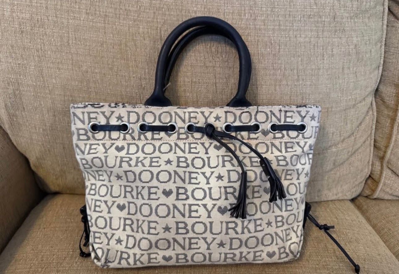 Dooney & Bourke Signature Logo Jacquard Canvas Bucket Bag 2