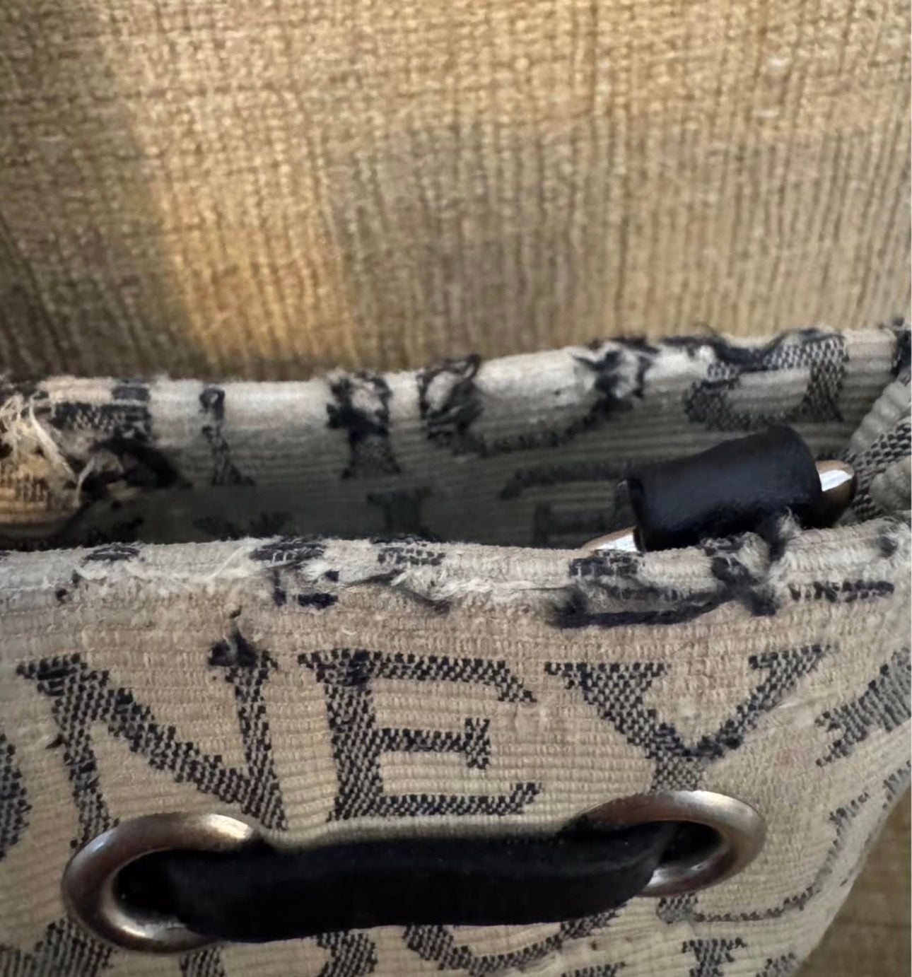 Dooney & Bourke Signature Logo Jacquard Canvas Bucket Bag 3
