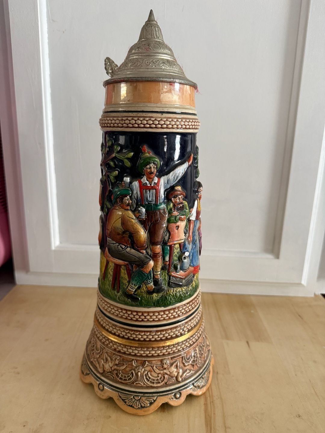 Vintage West German Musical Beer Stein Bei Freud u. Scherz Bleibt Froh Das Herz 4