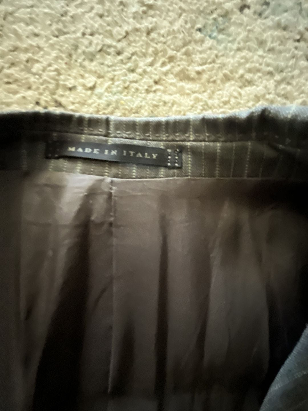 Giorgio Andreani Made in Italy Men's Grey Pinstripe Wool Blazer 2