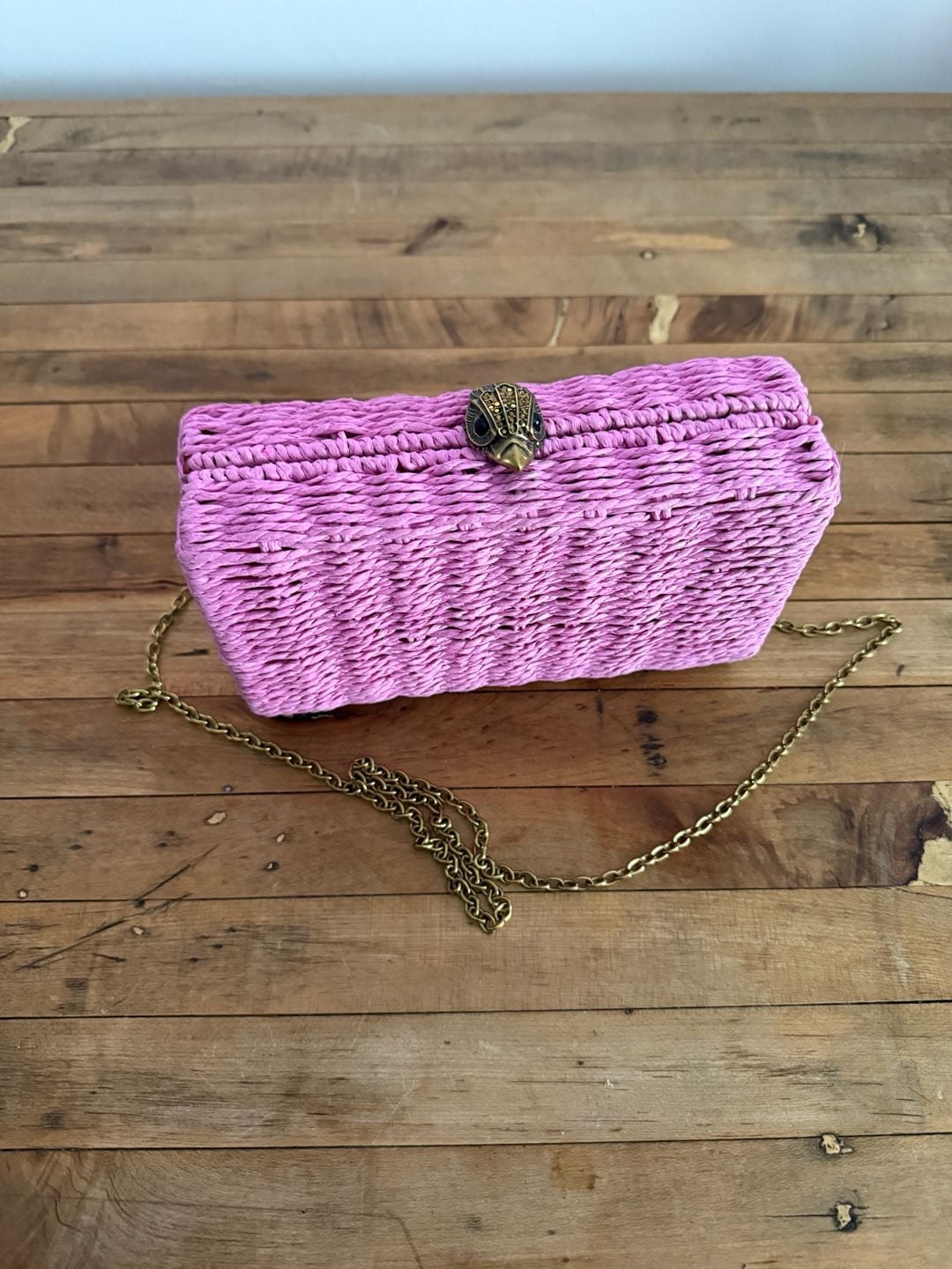 Kurt Geiger London Kensington Woven Frame Clutch 5