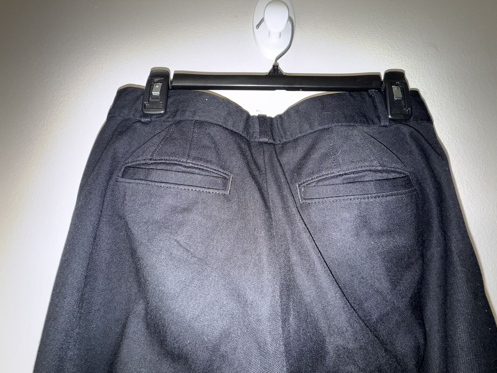 Banana Republic Sloan Fit Black Dress Pants with Side Slit Hem, Size 2 6