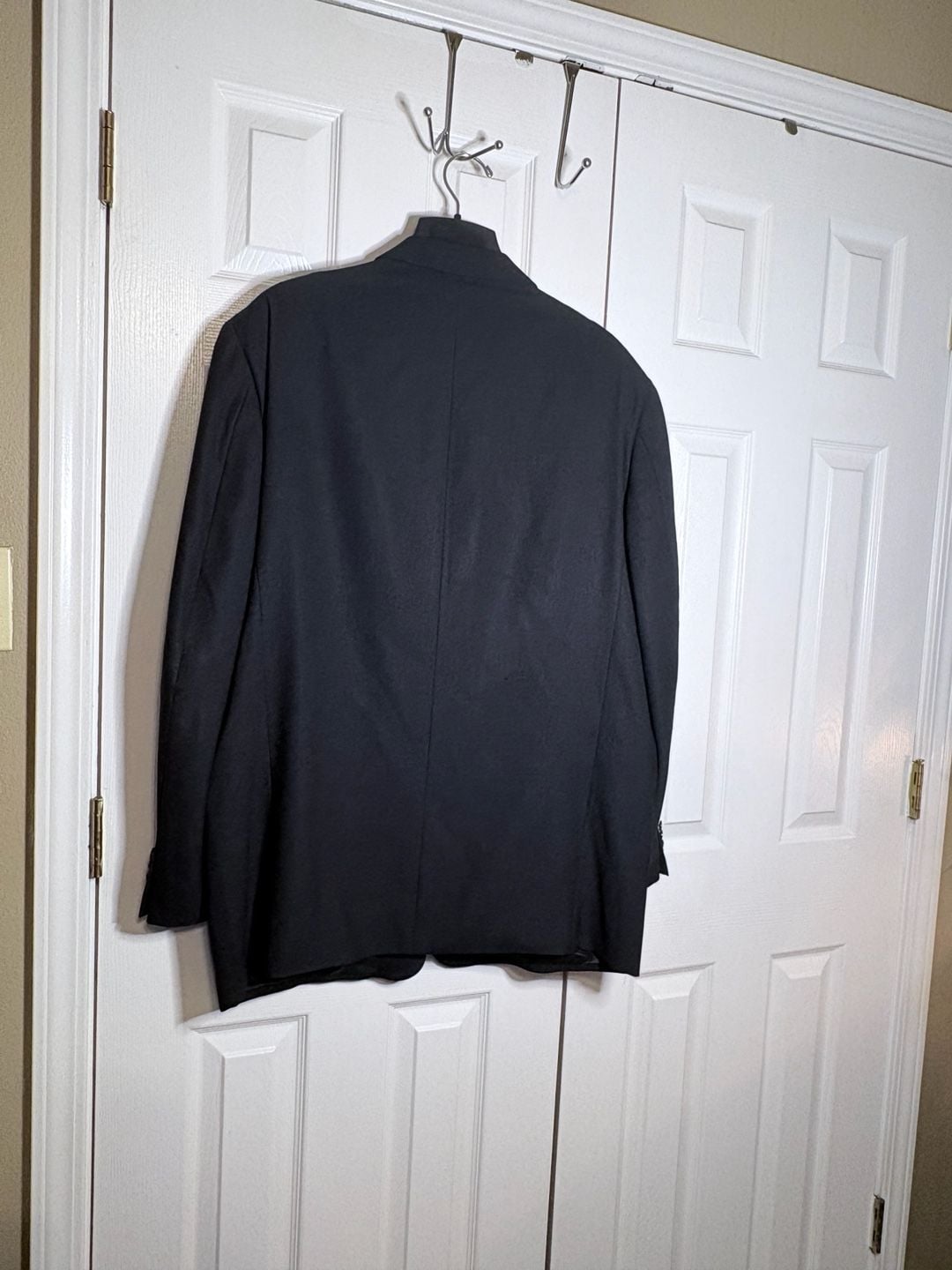 Joseph Abboud Men's Solid Black Single-Breasted Wool Suit Jacket #993 7