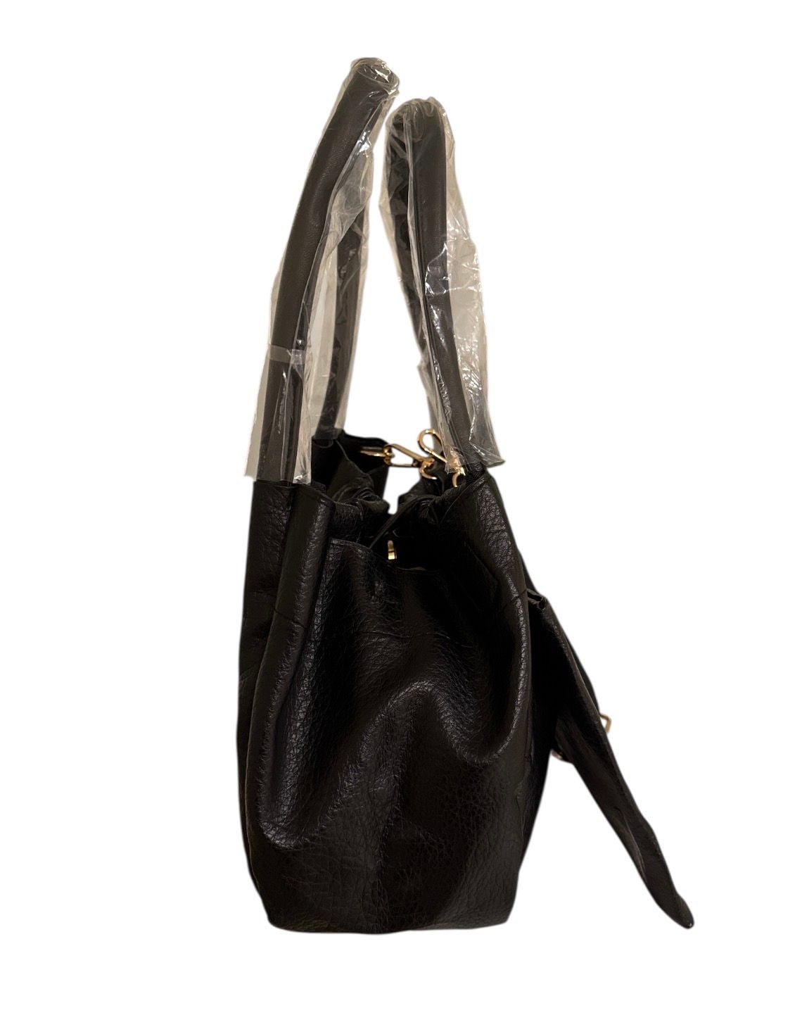 Trina Turk Vegan Leather Gathered Tote with Detachable Crossbody Strap and Pouch 3