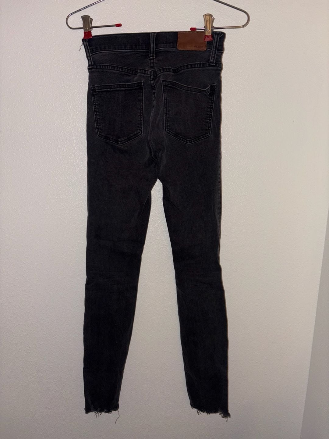 Madewell 10" High-Rise Skinny Jeans in Berkeley Black with Button Front 6