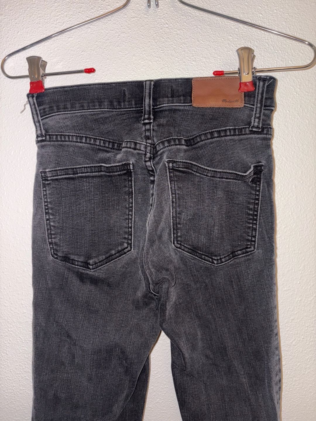 Madewell 10" High-Rise Skinny Jeans in Berkeley Black with Button Front 7