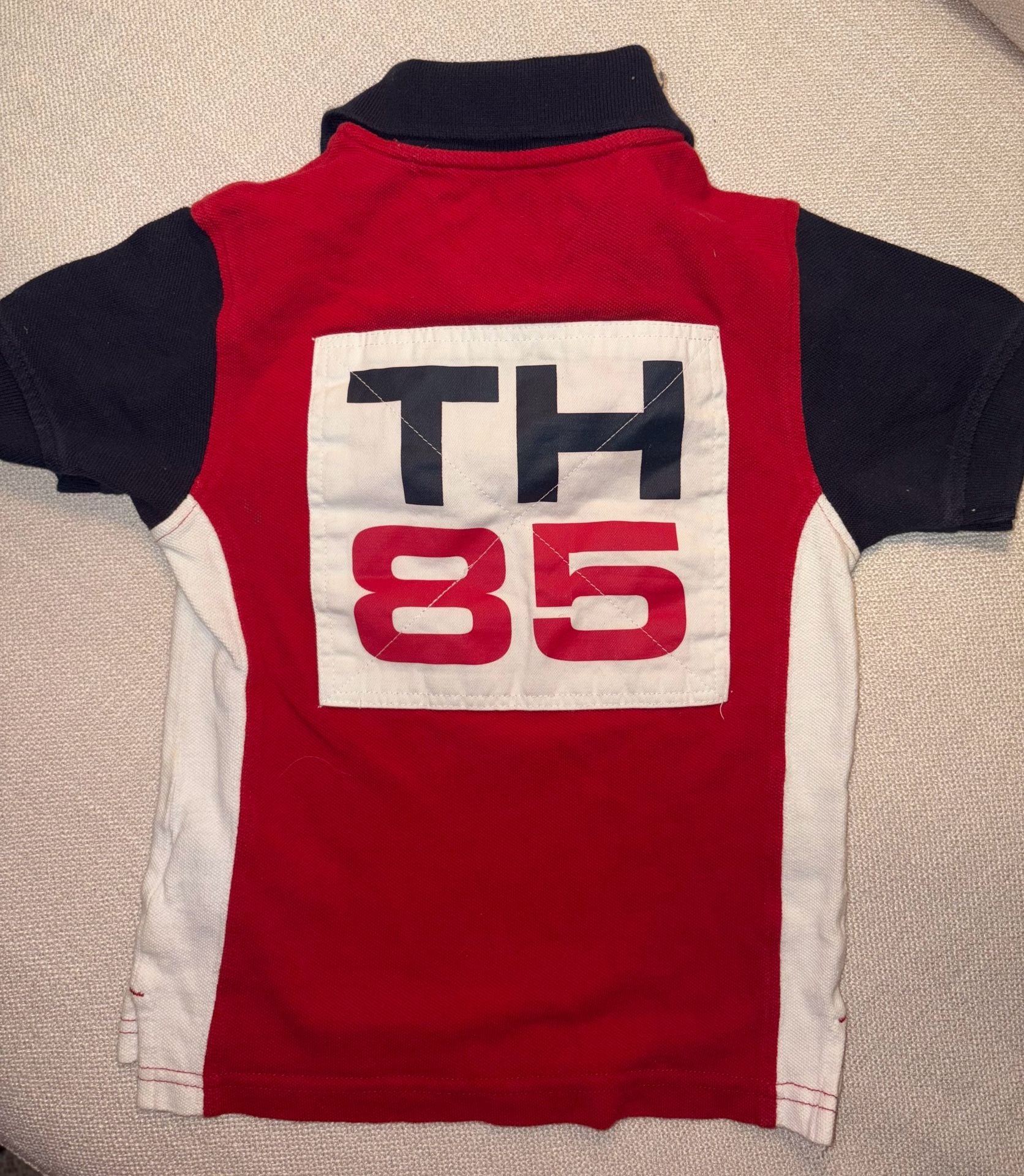 Tommy Hilfiger Kids Boys Short Sleeve Colorblock Polo Shirt Size 4 2