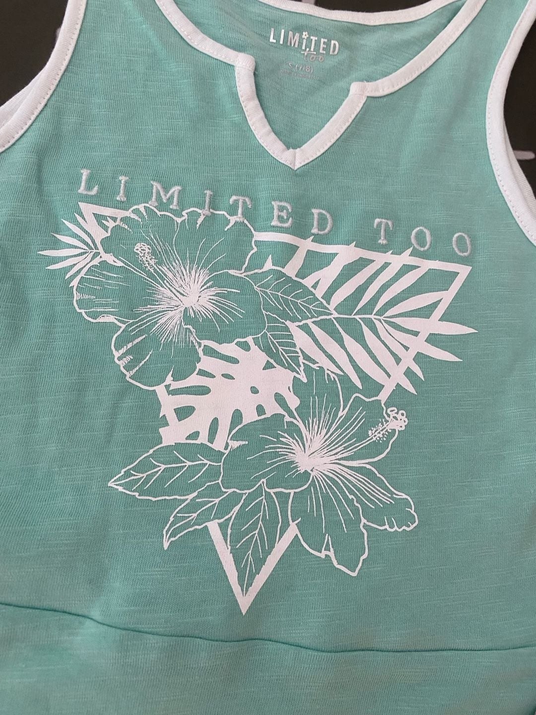 Limited Too Girls Tropical Active Tank Dress Size S (7/8) 5