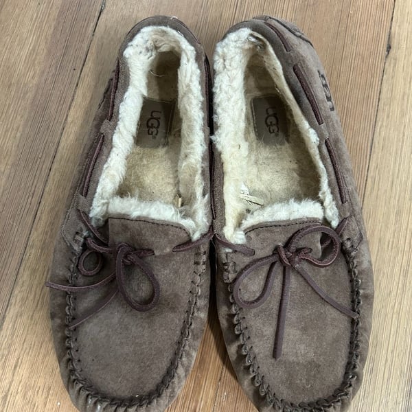 UGG Dakota Espresso Suede Moccasin Slippers