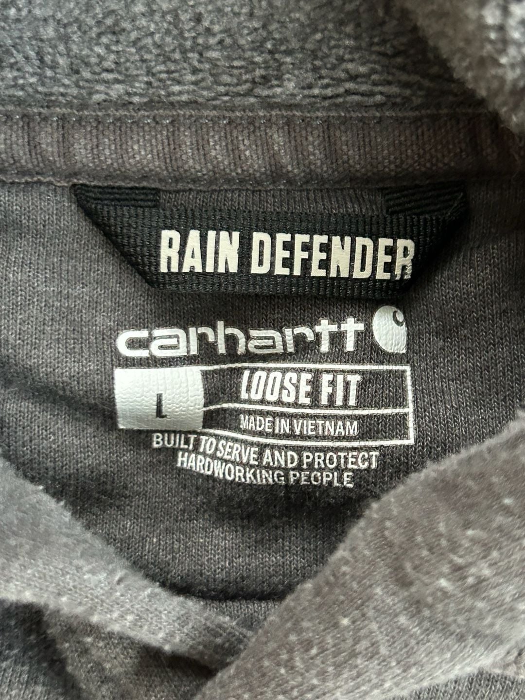 Carhartt Rain Defender Loose Fit Midweight Logo Graphic Pullover Hoodie 4