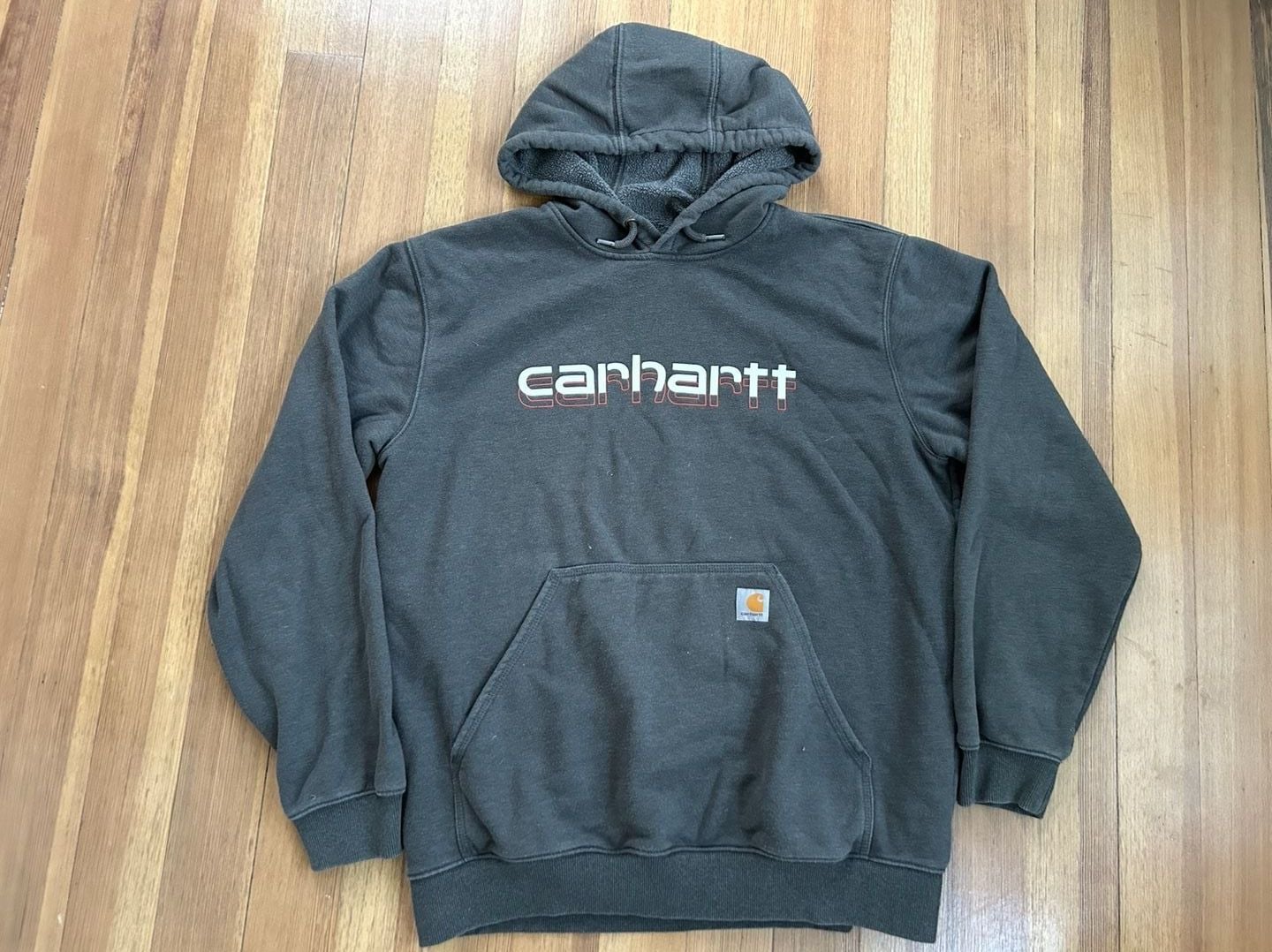 Carhartt Rain Defender Loose Fit Midweight Logo Graphic Pullover Hoodie 2