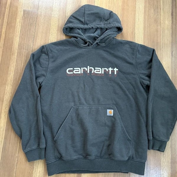 Carhartt Rain Defender Loose Fit Midweight Logo Graphic Pullover Hoodie