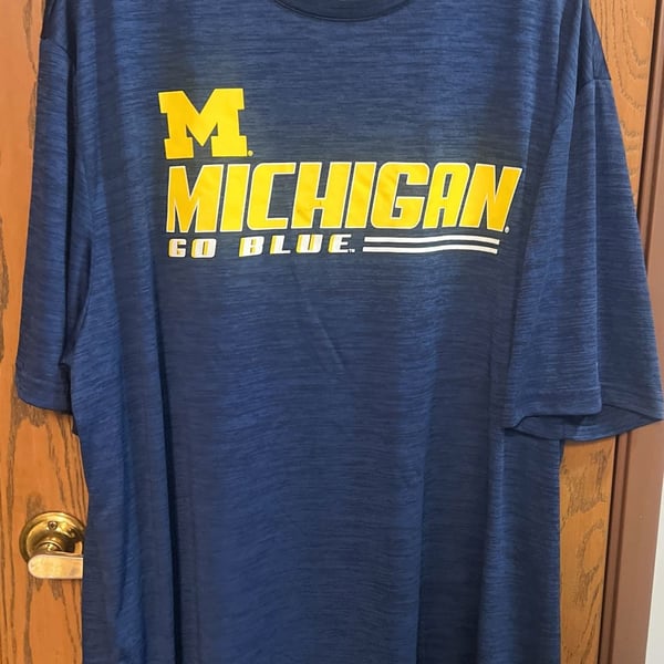 Colosseum Michigan Wolverines Go Blue Men's Big & Tall 2XT Performance T-Shirt