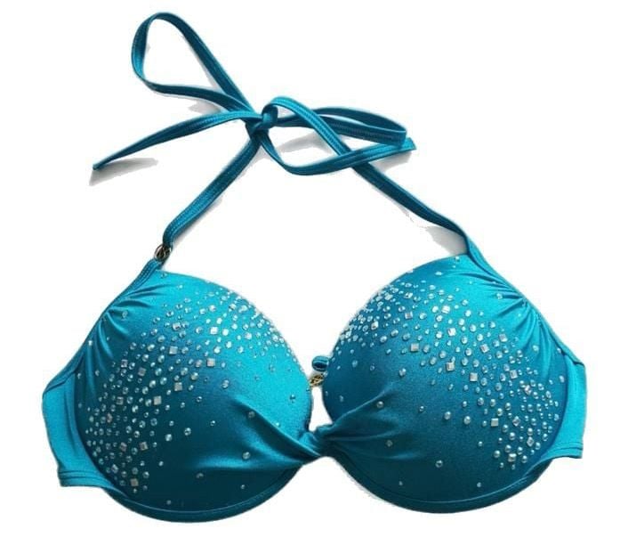 Victoria's Secret Bombshell Push-Up Bikini Top with Rhinestones 36D 9