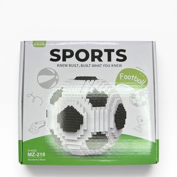 Biqikingdom Sports Soccer Ball 3D Construction Building Block Set Model MZ-218