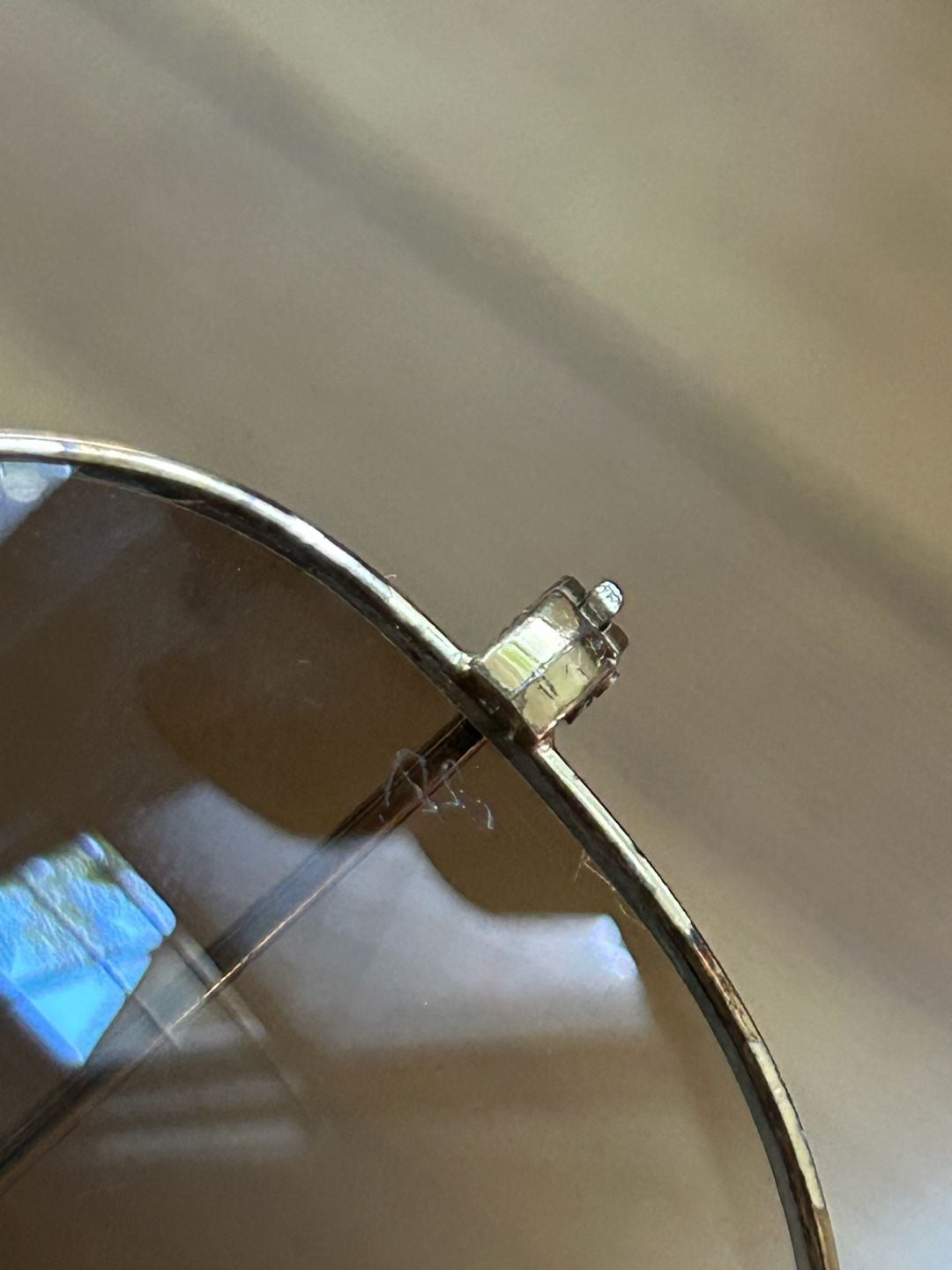 Ray-Ban Aviator Large Metal Gold Frame Sunglasses with Brown Lenses 4