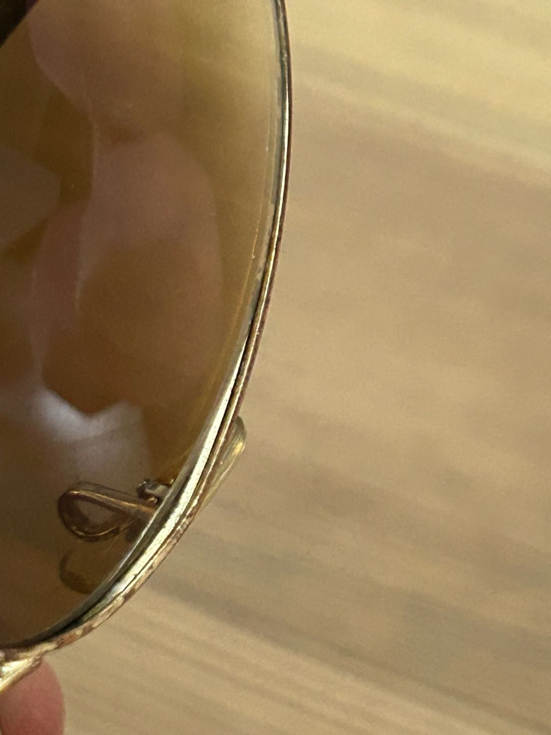 Ray-Ban Aviator Large Metal Gold Frame Sunglasses with Brown Lenses 5