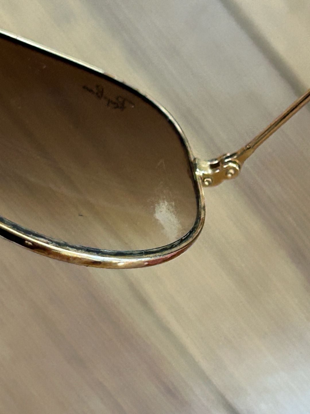 Ray-Ban Aviator Large Metal Gold Frame Sunglasses with Brown Lenses 6