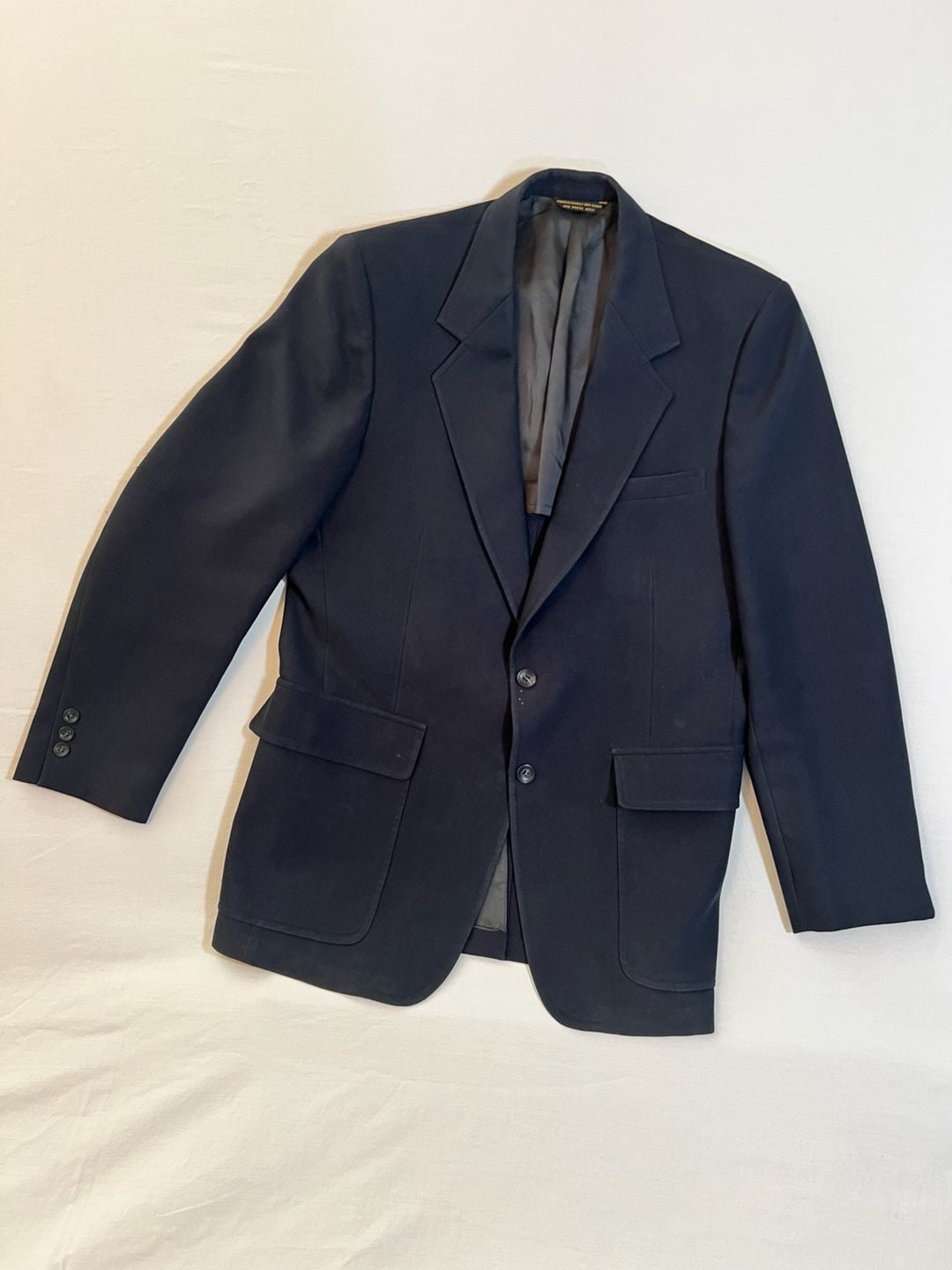 Vintage Palm Beach Navy Blue Blazer Sport Coat Tailored for C.R. Moriant 2